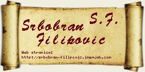 Srbobran Filipović vizit kartica
